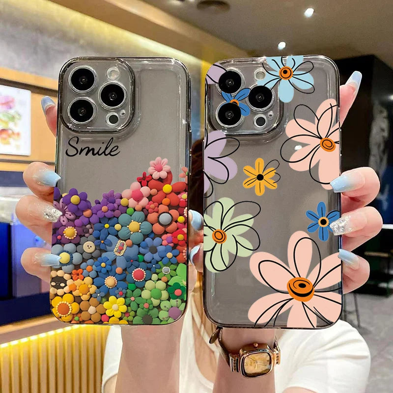 Sunflower Sky Pattern Case for iPhone 16 15 14 13 12 11 Pro Max XR 7 8 Plus