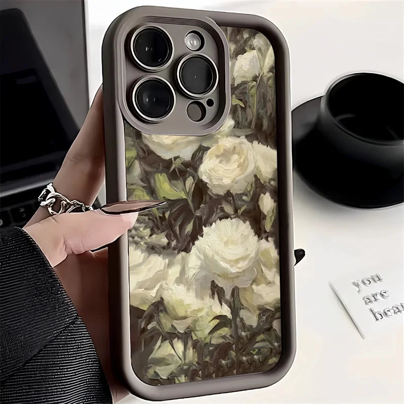 Romantic Rose Flower Case for Samsung S24 S23 S22 Ultra S21 FE A54 A14 A34