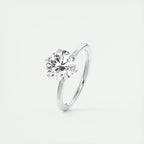 Round D Moissanite 925 Sterling Silver Ring Wedding Engagement Finger Rings