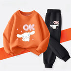 Sanrio Cinnamoroll Boys and Girls Casual Hoodies and Joggers 2-Piece Set