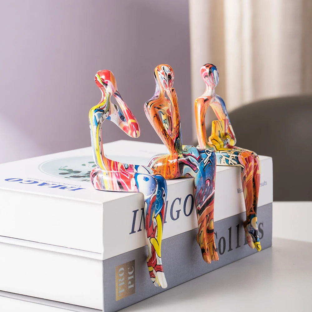 Graffiti Abstract Figurine Modern Pop Art Sculpture Living Room Bookshelf Desk Decor