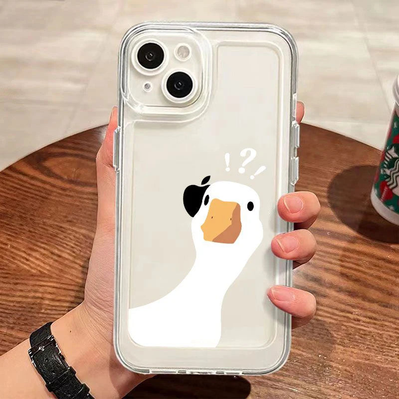 Cute Duck Case for Samsung Galaxy A15 A35 A55 A52 S24 S23 Ultra S22 S21 FE