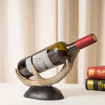 Resin Wine Rack Bottle Holder Deer Antler Decor Interior Bar Kitchen Shelf Tabletop Storage