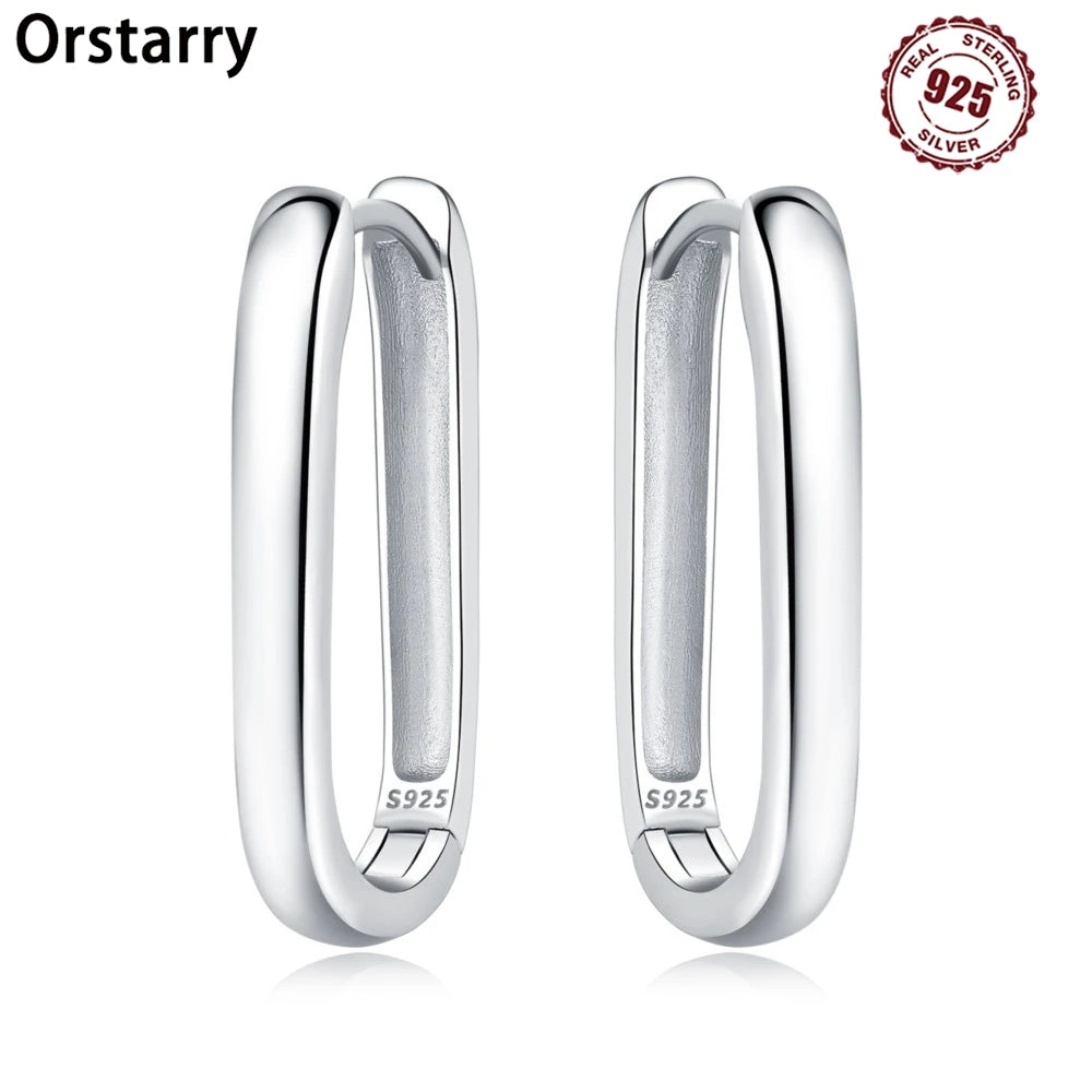 925 Sterling Silver Simple Versatile Hoop Earrings Fine Birthday Jewellery