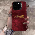 Golden Love Heart Case for Samsung Galaxy S25 S24 Ultra S23 FE A55