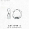 Classic Hinged Hoop Earrings Creole 925 Sterling Silver Glam Trendy