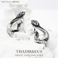 Snake Hinged Hoop Earrings 925 Sterling Silver Romantic Seductive Gift
