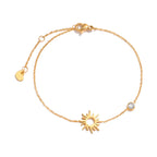 Birthstone Zirconia Thin Chain Link Cross Bracelet Stainless Steel Women's Adjustable Link Stacked Layered Chain Bracelets