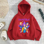K-pop Girls Casual Long Sleeve Hooded Sweatshirt Breathable Sport Pullover