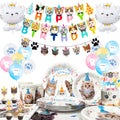 93pc Cat Birthday Party Decorations Kitten Tableware Set Banner - Ship from UK