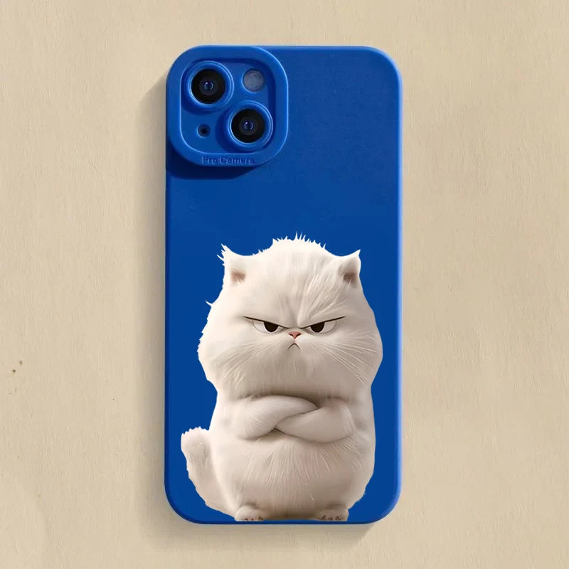 Funny Cool Cat Matte Case for iPhone 17 16 15 14 13 12 11 Pro Max