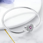 Original 925 Silver Bracelet Original Clover Heart Snake Chain Bracelets Fit Charms Beads Jewelry Gift Diy For Woman Wedding