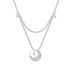 Original 925 Sterling Silver 18K Gold Heart Lock and Key Necklace Y-shaped Chain Necklace For Women Memorial Prayer Jewelry Gift