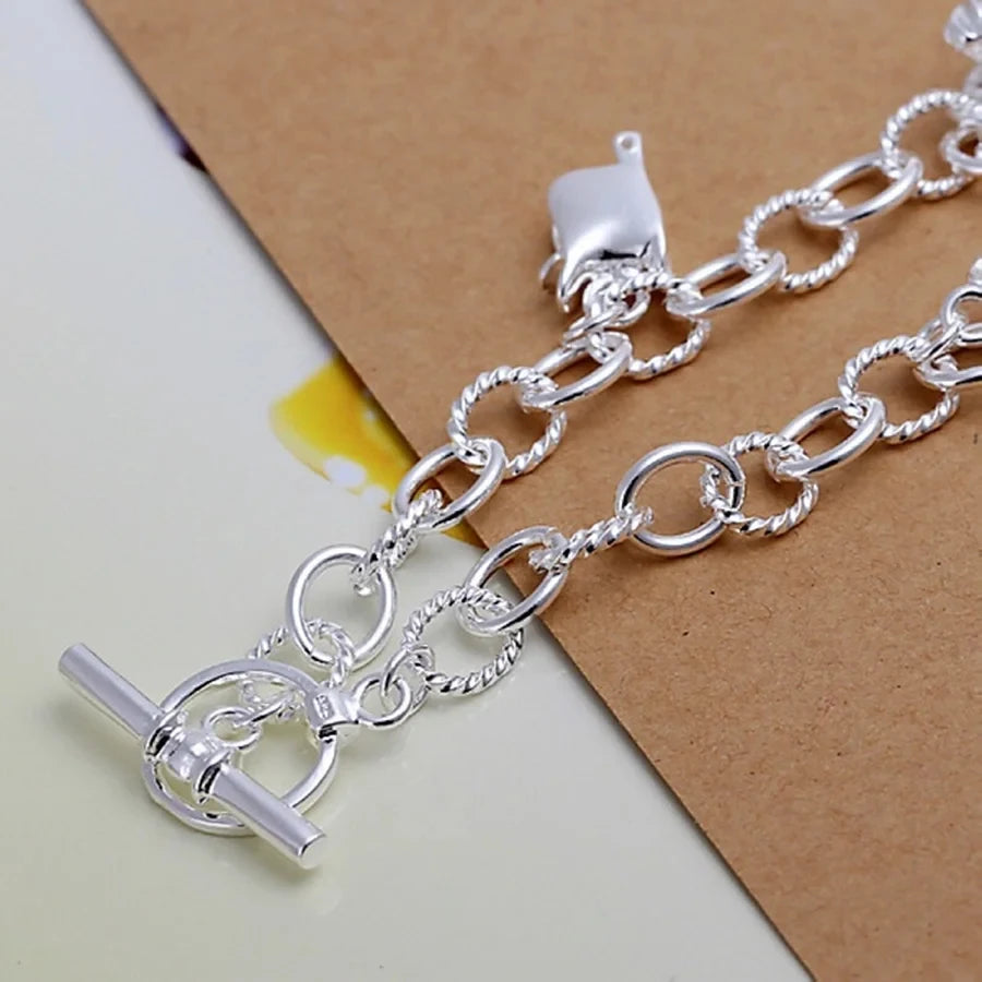 Horse Charm Bracelet 925 Sterling Silver Women High Quality Valentine Gift