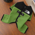 Winter Pet Clothes Leash Hook Fleece Dog Cat Pajamas Warm Cold Weather Walk