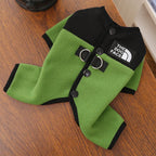 Winter Pet Clothes Leash Hook Fleece Dog Cat Pajamas Warm Cold Weather Walk