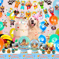 97pc Puppy Dog Birthday Party Supplies Decorations Tableware Set - Ship from UK