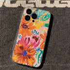 Transparent Floral Case for Samsung Galaxy S25 S24 S23 S22 Ultra FE A55 A15