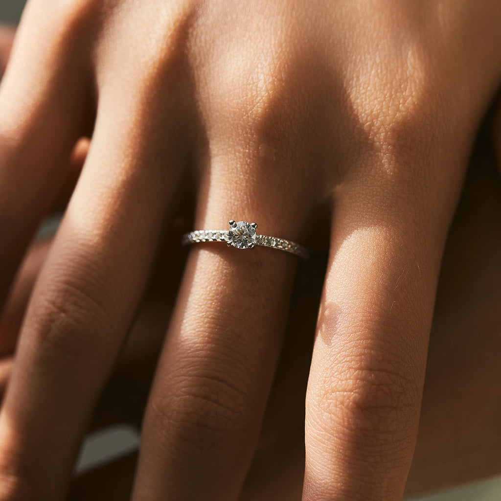 MODIAN D Color Moissanite Ring Delicate Square 925 Sterling Silver Lab Diamond Ring For Women Wedding Statement Jewelry