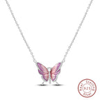 925 Sterling Silver Luminous Firefly Heart Shaped Zircon Pendant Necklace For Women Fashion Anniversary Birthday Jewelry Gifts