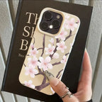 Spring Cherry Blossom Lychee Case for iPhone 17 16 15 14 Pro Max