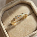 925 Sterling Silver Exquisite White Zircon Engagement Jewellery Fashion Round Ring