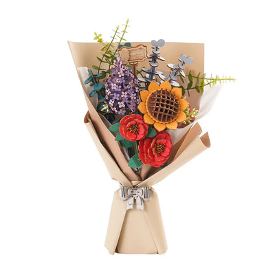 Robotime Rowood DIY Wooden Bouquet 3D Puzzle Valentine's Day Gift Ship from UK