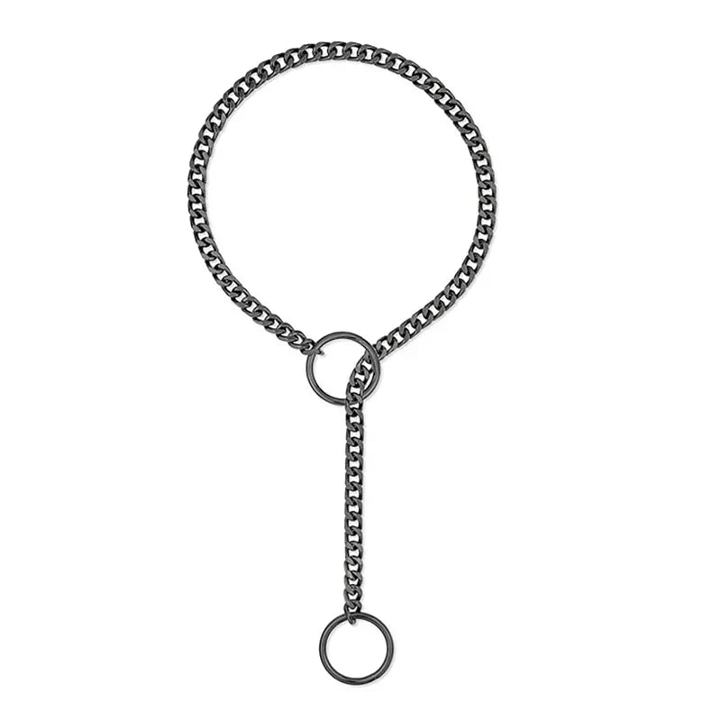 Womens Heart O-Ring Slip Chain Necklace Punk Rock Stainless Steel Cuban Long Necklace Jewelry Adjustable Lariat Y-Necklace Key