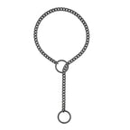 Womens Heart O-Ring Slip Chain Necklace Punk Rock Stainless Steel Cuban Long Necklace Jewelry Adjustable Lariat Y-Necklace Key