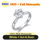 PureNew 1ct-4ct Radiant Cut Full Moissanite Diamond Rings For Women Original 925 Silver Luxury Oval Cut Lady's Diamond Ring 2025