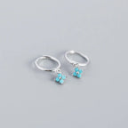 2PC Stainless Steel Cubic Zirconia Small Hoop Earrings Helix Tragus