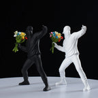 Sculpture Collection Flower Thrower Statue Pop Art Modern Balloon Girl Home Decor