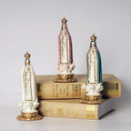12cm 20cm Resin Our Lady of Fatima Statues Virgin Mary Sculpture Catholic Altar