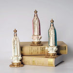 12cm 20cm Resin Our Lady of Fatima Statues Virgin Mary Sculpture Catholic Altar