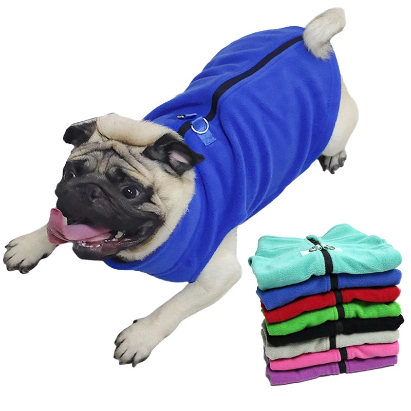 Winter Soft Fleece Dog Jacket Chihuahua French Bulldog Pet Coat