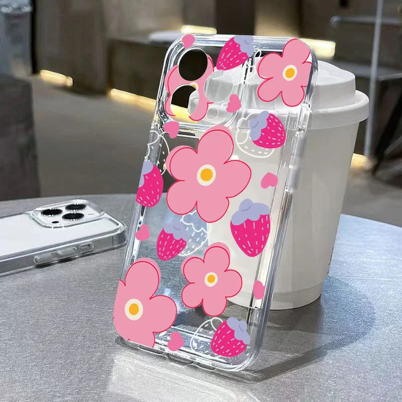 Sunflower Sky Pattern Case for iPhone 16 15 14 13 12 11 Pro Max XR 7 8 Plus