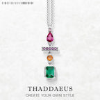 Geometrical Shapes Mix Necklace 925 Sterling Silver Classic Jewellery Gift