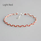 La Monada 16+2cm 14K Gold Filigree Line 925 Sterling Silver Rope Bracelets Thread Line String Jewelry Bracelets For Women Girls