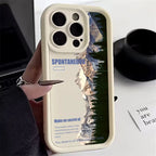 Landscape Mountain Train Case for iPhone 16 15 14 13 12 11 Pro Max XR 7 8