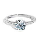 DWJ Luxury 1-5ct Moissanite Diamond Rings for Women Big Solitaire Wedding Real 925 Sterling Silver Luxury Designer Fine Jewelry