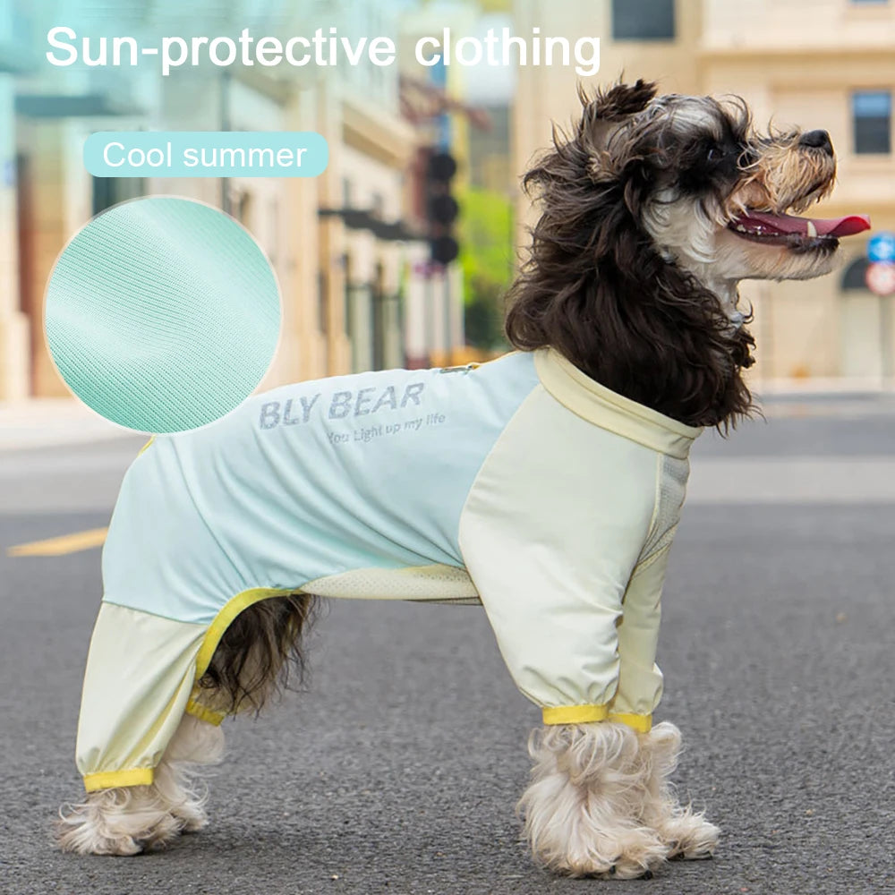 Dog Cooling Vest Summer UV Sun Protection Breathable Mesh Ice Jacket Adjustable
