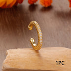 1Pc Ear Cuff Earrings Stainless Steel Non-Piercing Clip Fake Simple