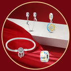 Set Jewelry/Star Moon Devil Eyes Positioning Buckle Sparkling Cross 925 Sterling Silver Original Fits Birthday Party Jewelry Gif