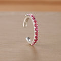 1PC Simple Metal Crystal Ear Cuff Non Piercing Fake Cartilage Clip