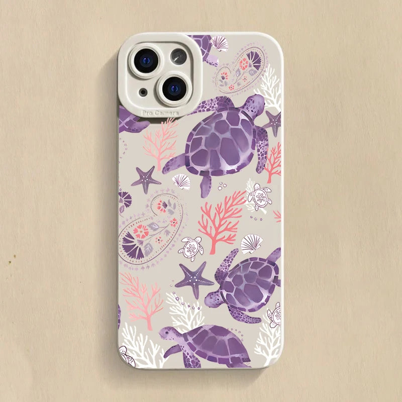 Sea Turtle Shockproof Soft Case for Samsung S25 S24 S23 Ultra A16