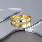 925 Sterling Silver Fashion Wedding Ring Micro Paved Cubic Zircon Engagement Accessory