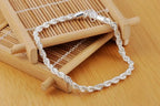 4mm Twisted Rope Chain Bracelet 925 Sterling Silver Men Women Christmas Gift