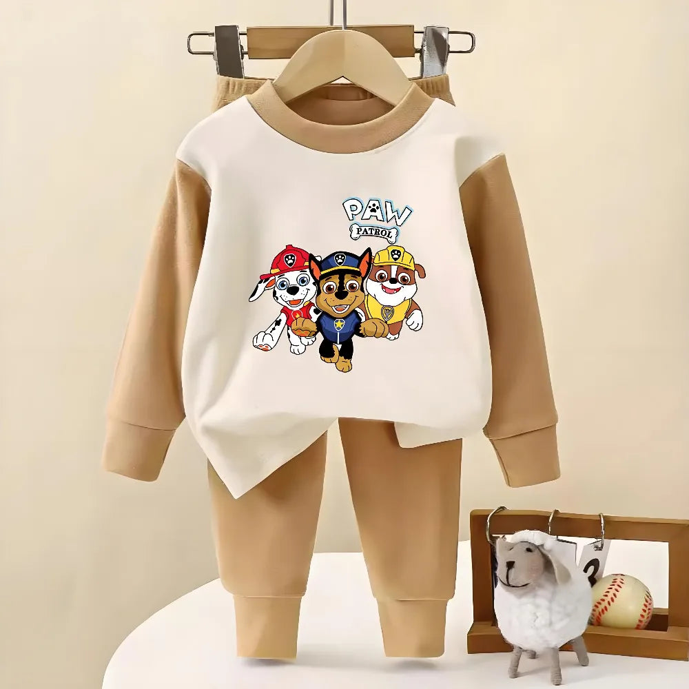 PAW Patrol Boys Long Sleeve Home Wear Set Dralon Fabric Soft Pyjamas
