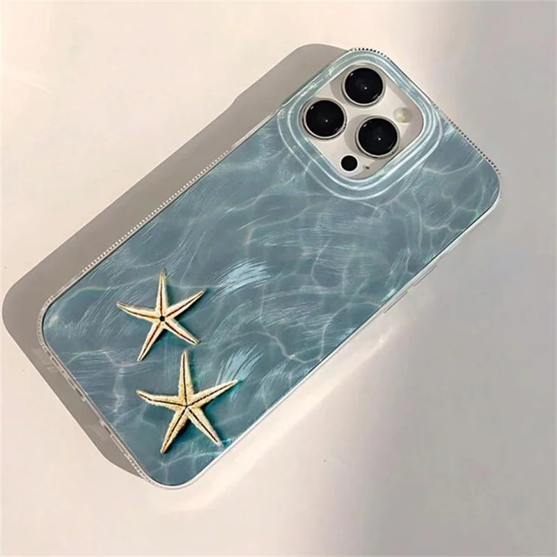 Ocean Whale Starfish Case for iPhone 17 16 15 14 13 12 11 Pro Max Plus XR