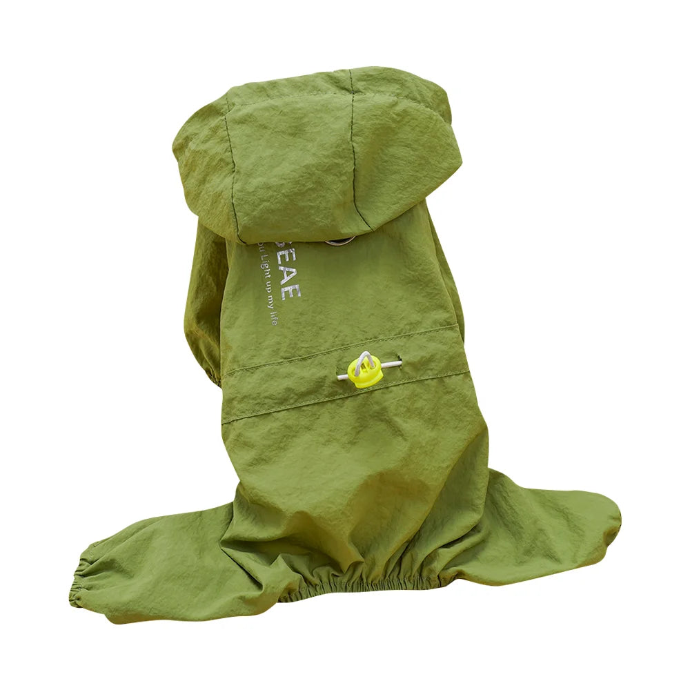 Windproof Dirt Resistant Dog Bodysuit Lightweight Outdoor Puppy Romper